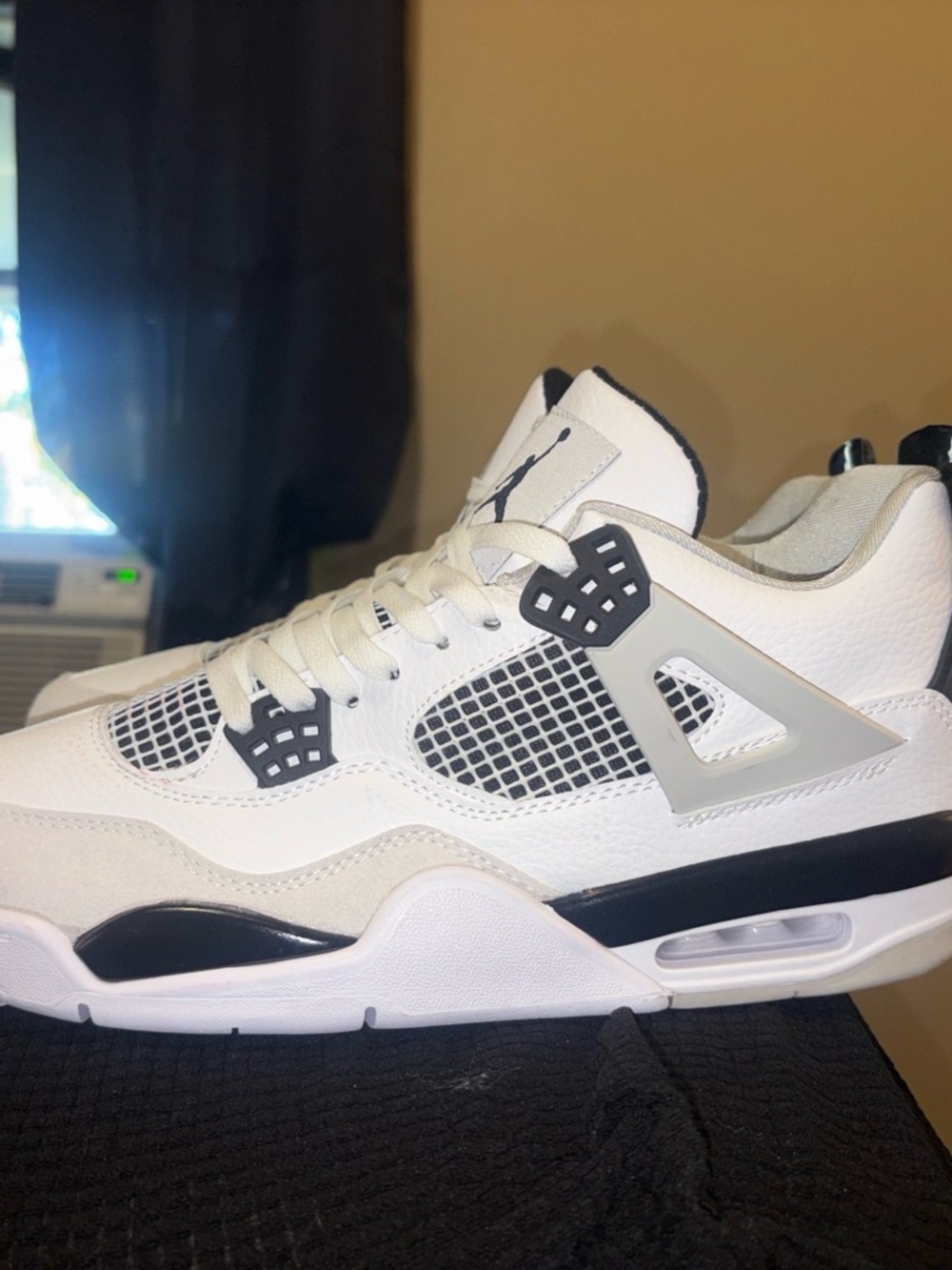 Air Jordan Military Black size 12 White and Black Basketball Sneakers